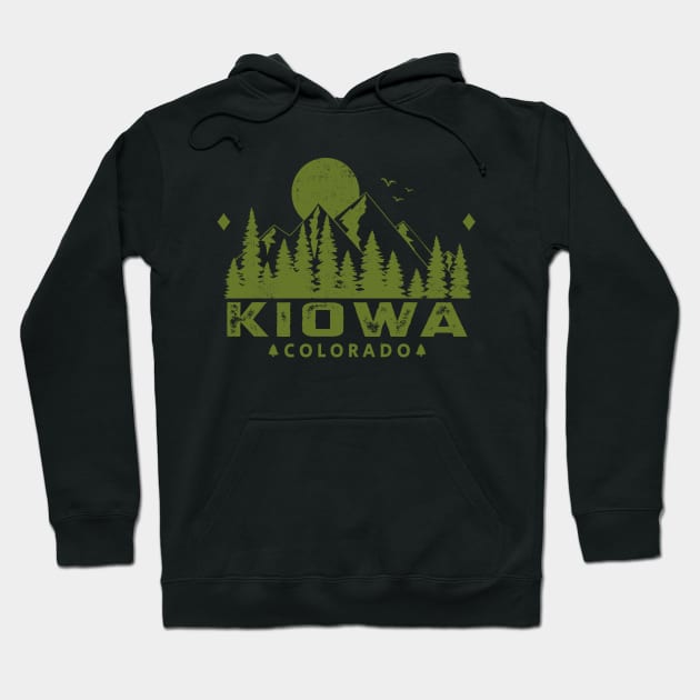 Kiowa Colorado Mountain Souvenir Hoodie by HomeSpirit